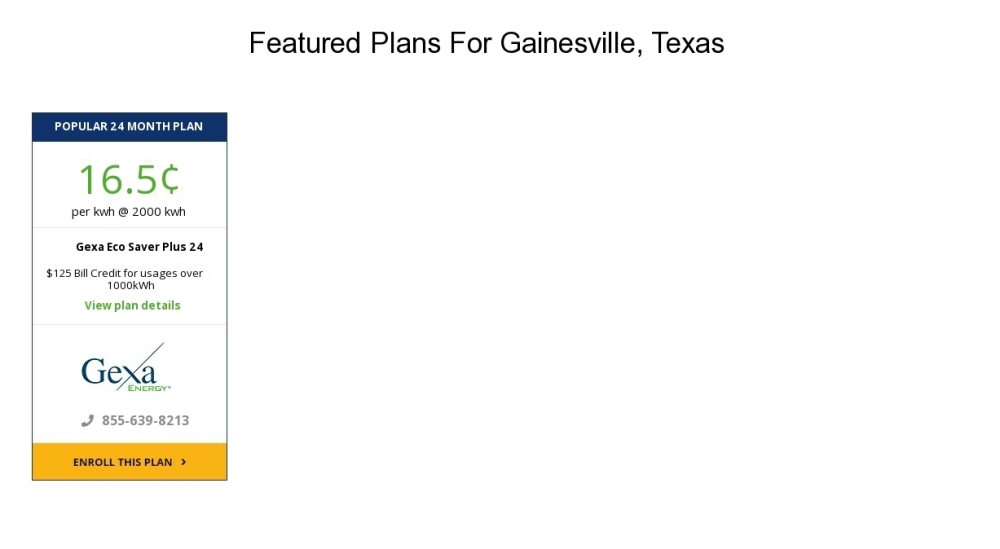 Compare the cheapest Gainesville electricity providers and rates